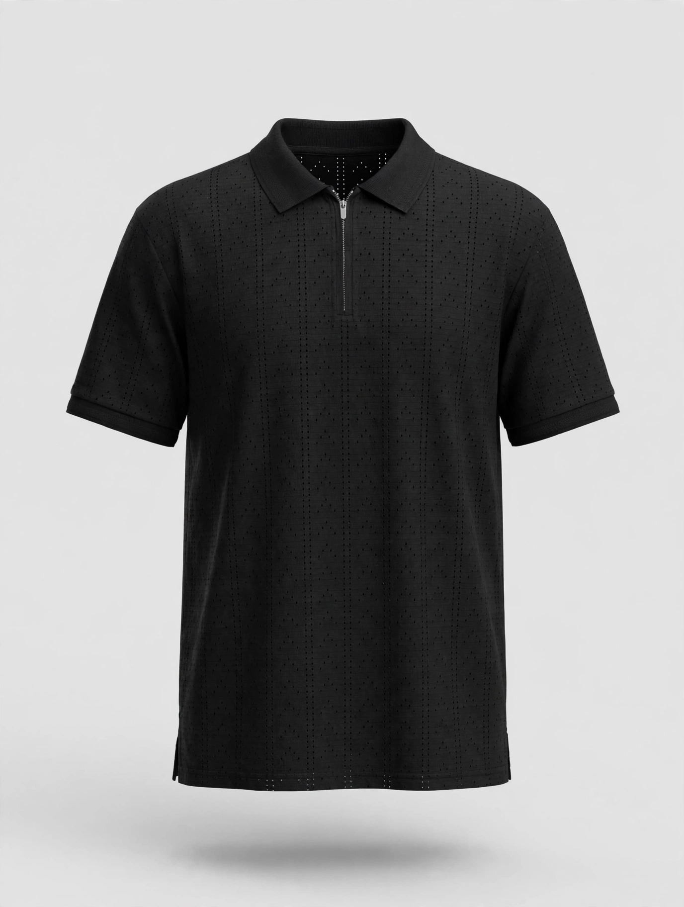 Black GUROOR knit polo